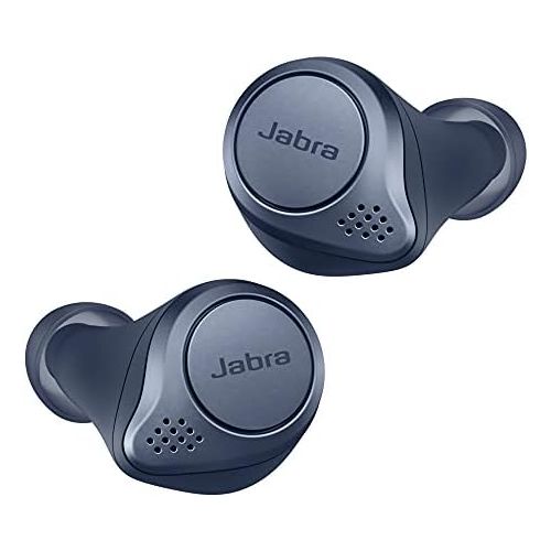 자브라 [아마존베스트]Jabra Elite 75t True Wireless Stereo In-Ear Headphones (Bluetooth 5.0, 28 Hours’ Battery Life, with Charging Case), Sports, navy blue