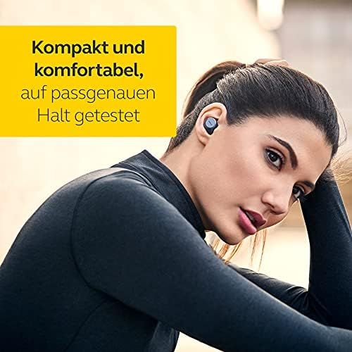 자브라 [아마존베스트]Jabra Elite 75t True Wireless Stereo In-Ear Headphones (Bluetooth 5.0, 28 Hours’ Battery Life, with Charging Case), Sports, navy blue