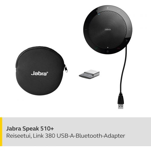 자브라 [아마존베스트]Jabra Speak 510 Plus USB Conference UC Speakerphone with Bluetooth and 360 Nano Dongle