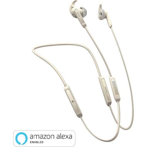 자브라 Jabra Elite 65e Alexa Enabled Wireless Stereo Neckband with In-Ear Noise Cancellation  Titanium Black