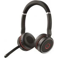 Jabra Evolve 75 UC Stereo Wireless Bluetooth HeadsetMusic Headphones Including Link 370 (U.S. Retail Packaging)