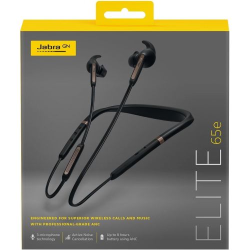 자브라 Jabra Elite 65e Wireless Noise Cancelling In-Ear Headphones - Copper Black