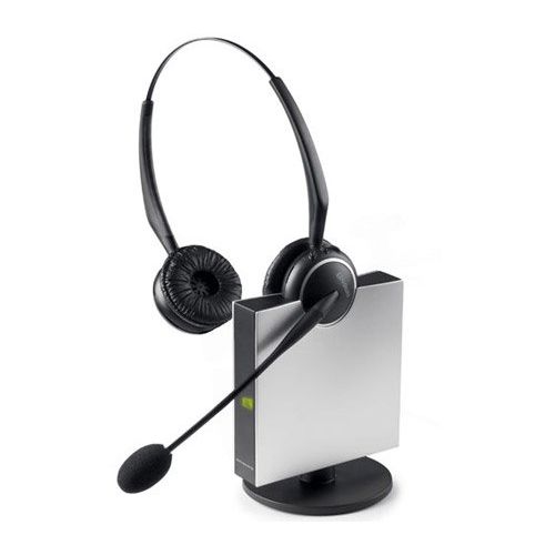 자브라 Jabra GN9125 Flex Duo Convertible Dual Earpiece Over the Head  Ear Wireless Headset for Deskphone (Certified Refurbished)