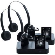 Jabra PRO 9465 Duo Wireless Headset with Touchscreen for Deskphone, Softphone & Mobile Phone (2-Pack)