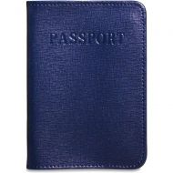 Jack Georges Chelsea Leather Passport Cover in Cobalt