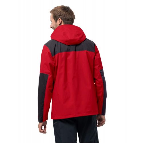  Jack Wolfskin Jasper Flex Mens Waterproof Jacket with Short-System-Zip