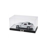 JackCubeDesign 1:18 Scale Diecast Display Case Showcase Storage Box Holder Organizer with Carbon Fiber Style Stand and Clear Acrylic Cover(Black, 13.39 x 6.69 x 6.61 inches)  :MK4