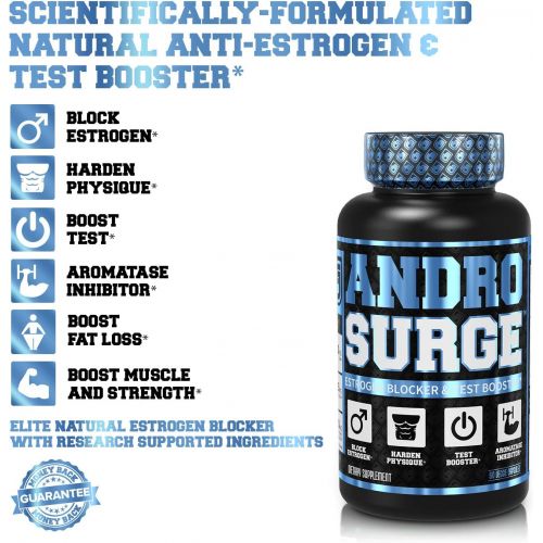  [아마존 핫딜]  [아마존핫딜]Jacked Factory ANDROSURGE Estrogen Blocker for Men - Natural Anti-Estrogen, Testosterone Booster & Aromatase Inhibitor Supplement - Boost Muscle Growth & Fat Loss - DIM & 6 More Powerful Ingredie