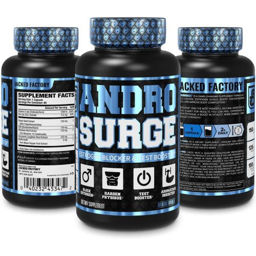  [아마존 핫딜]  [아마존핫딜]Jacked Factory ANDROSURGE Estrogen Blocker for Men - Natural Anti-Estrogen, Testosterone Booster & Aromatase Inhibitor Supplement - Boost Muscle Growth & Fat Loss - DIM & 6 More Powerful Ingredie