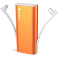 [아마존핫딜][아마존 핫딜] iPhone Battery Charger with Built-in Lightning Cable - Jackery Bolt 6000 mAh Portable Charger Power Outdoors, [Apple MFi Certified] Compact Power Bank, Twice as Fast as Original iP