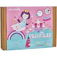 [아마존베스트]Jackinthebox jackinthebox Princess Themed Art and Craft Kit for Girls | 3 Activities-in-1 | Best Girl Gift for Ages 4 to 8 Years | Includes Beautiful Felt and Foam Embellishments (Princess 3-in