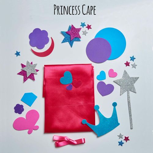  [아마존베스트]Jackinthebox jackinthebox Princess Themed Art and Craft Kit for Girls | 3 Activities-in-1 | Best Girl Gift for Ages 4 to 8 Years | Includes Beautiful Felt and Foam Embellishments (Princess 3-in