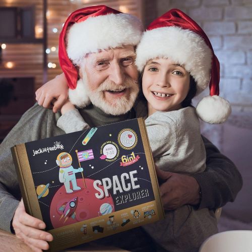  [아마존베스트]jackinthebox Space Educational Stem Toy | Includes 6 Fun Projects That Range from Arts and Crafts to Science | Ideal Space Gift for Boys and Girls Aged 6,7,8,9,10 Year Old