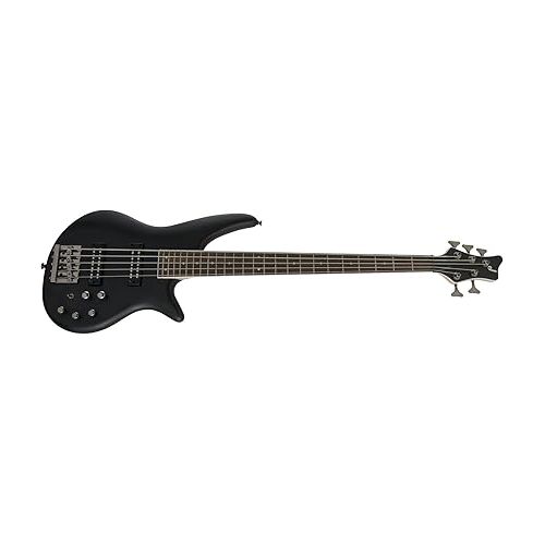  Jackson JS Series 5-String Spectra Bass JS3V, Satin Black, Laurel Fingerboard