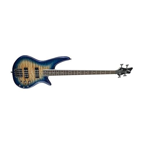  Jackson JS Series Spectra Bass JS3Q, Amber Blue Burst, Laurel Fingerboard