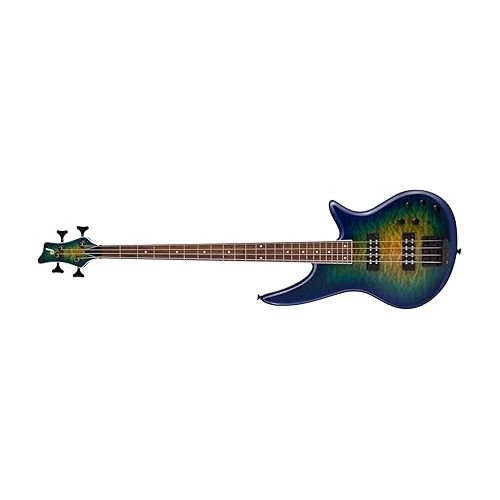  Jackson X Series Spectra Bass SBXQ IV, Amber Blue Burst, Laurel Fingerboard