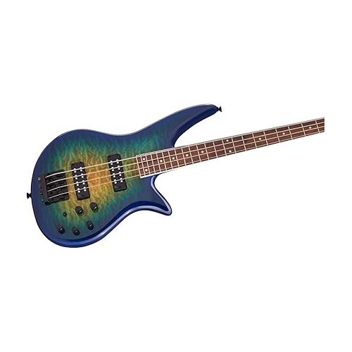  Jackson X Series Spectra Bass SBXQ IV, Amber Blue Burst, Laurel Fingerboard