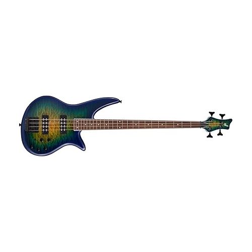  Jackson X Series Spectra Bass SBXQ IV, Amber Blue Burst, Laurel Fingerboard