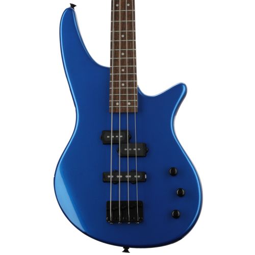  Jackson Spectra JS2 Bass Guitar Essentials Bundle - Metallic Blue