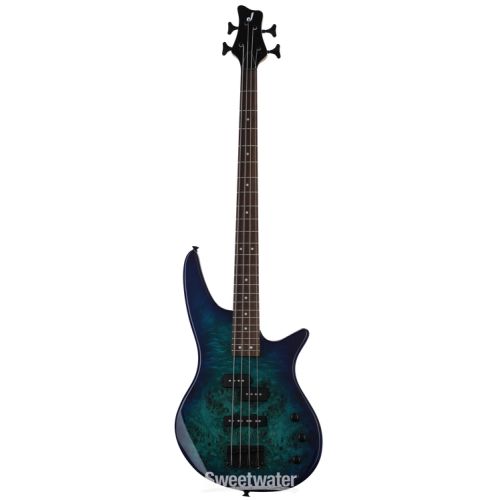  Jackson JS Series Spectra JS2P IV Electric Bass Essentials Bundle - Blue Burst