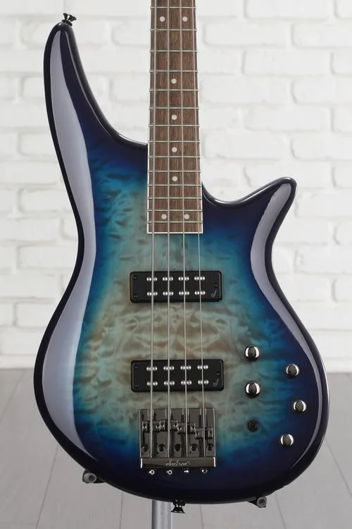Jackson Spectra JS3Q Bass Guitar - Amber Blue Burst