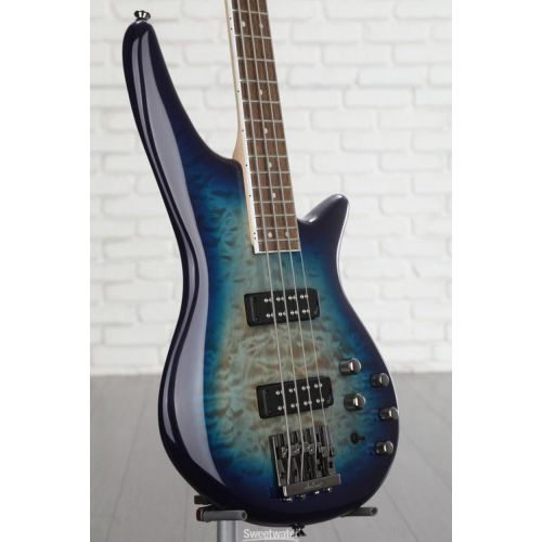  Jackson Spectra JS3Q Bass Guitar - Amber Blue Burst