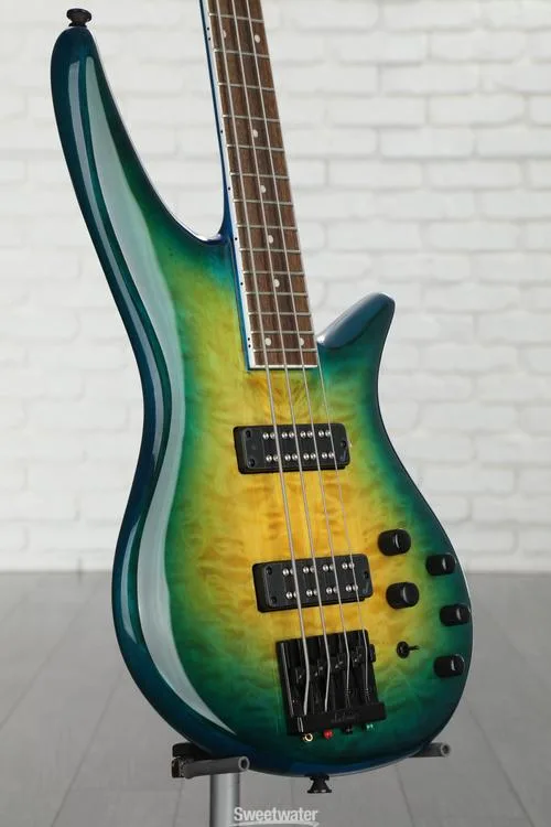  Jackson X Series Spectra Bass SBXQ IV - Amber Blue Burst