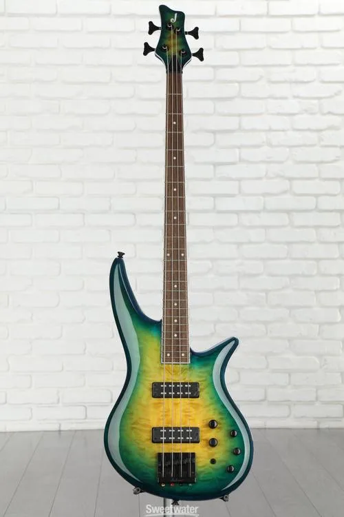  Jackson X Series Spectra Bass SBXQ IV - Amber Blue Burst