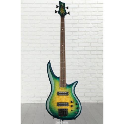  Jackson X Series Spectra Bass SBXQ IV - Amber Blue Burst