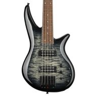 Jackson X Series Spectra Bass SBXQ V - Transparent Black Burst