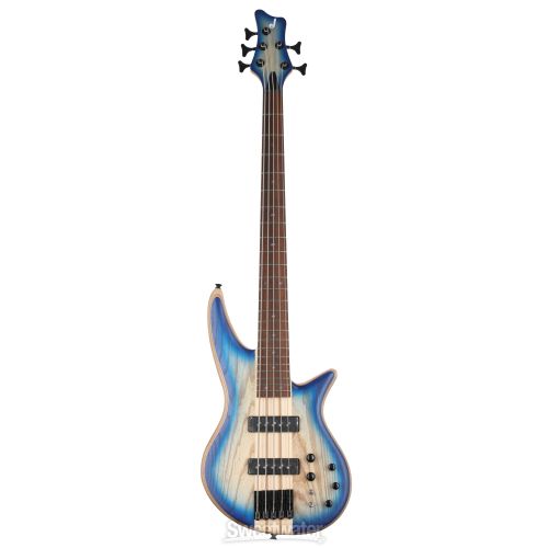  Jackson Pro Series Spectra Bass SB V Poplar Burl - Blue Burst