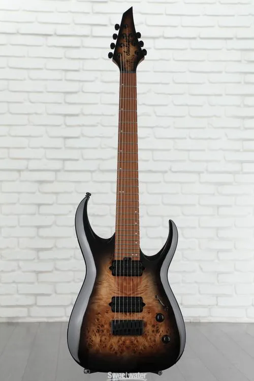  Jackson Signature Misha Mansoor Juggernaut HT7P - Black Burst Burl Demo