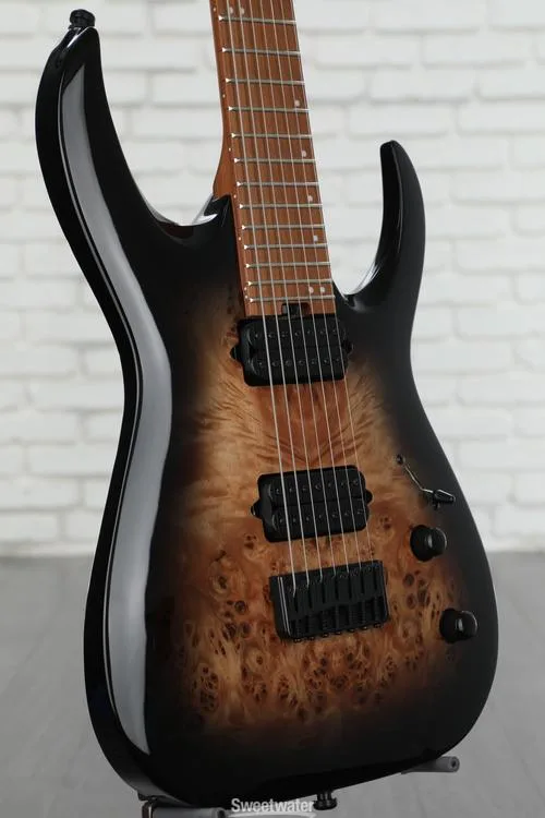  Jackson Signature Misha Mansoor Juggernaut HT7P - Black Burst Burl Demo