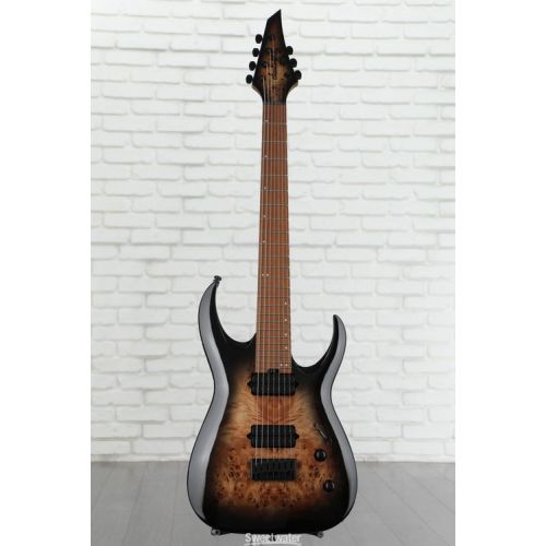  Jackson Signature Misha Mansoor Juggernaut HT7P - Black Burst Burl Demo