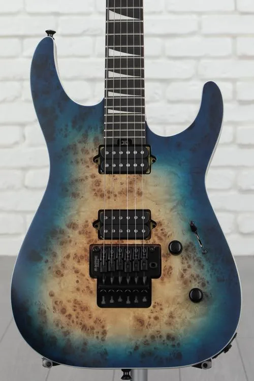 Jackson MJ Series Dinky DKRP Electric Guitar - Transparent Blue Burst Demo