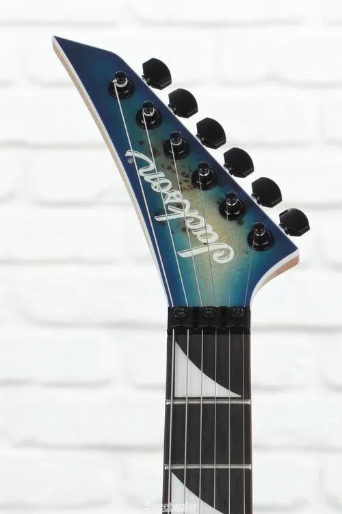  Jackson MJ Series Dinky DKRP Electric Guitar - Transparent Blue Burst Demo