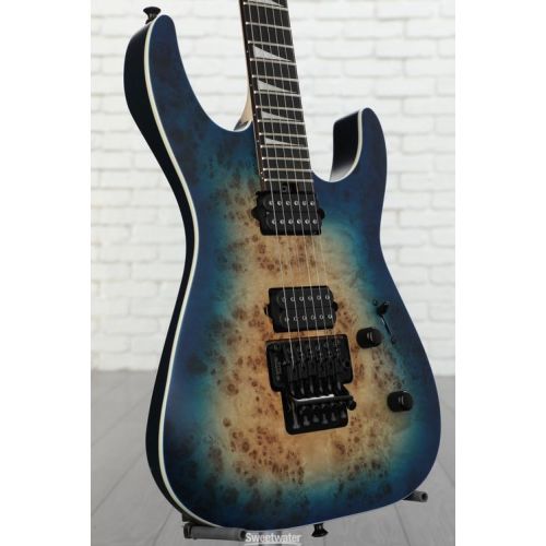  Jackson MJ Series Dinky DKRP Electric Guitar - Transparent Blue Burst Demo