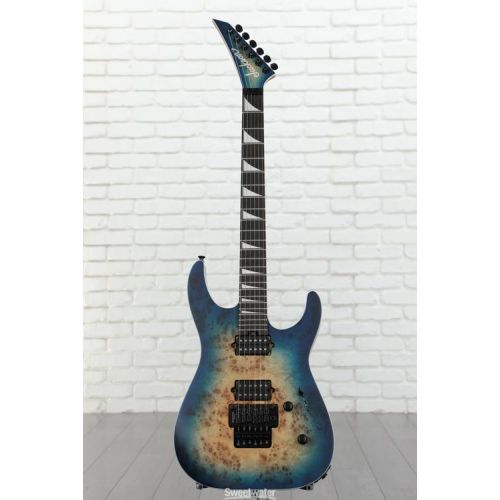  Jackson MJ Series Dinky DKRP Electric Guitar - Transparent Blue Burst Demo