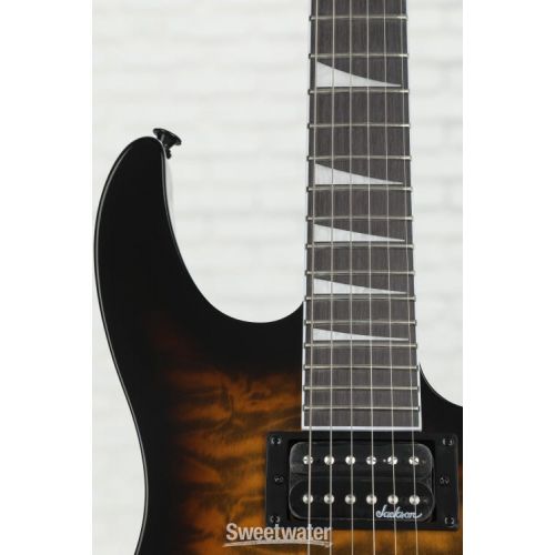  Jackson Dinky JS20 DKQ Electric Guitar - Tobacco Burst