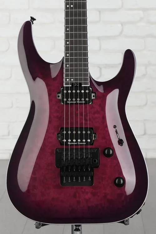 Jackson Pro Plus Series Dinky DKAQ Electric Guitar - Transparent Purple Burst Used