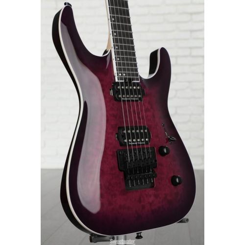  Jackson Pro Plus Series Dinky DKAQ Electric Guitar - Transparent Purple Burst Used