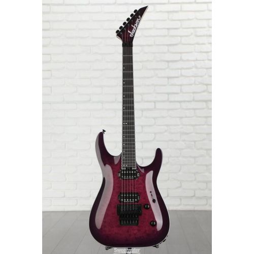  Jackson Pro Plus Series Dinky DKAQ Electric Guitar - Transparent Purple Burst Used