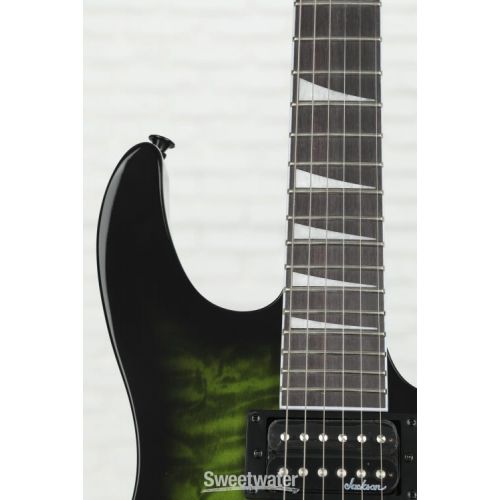  Jackson Dinky JS20 DKQ Electric Guitar - Transparent Green