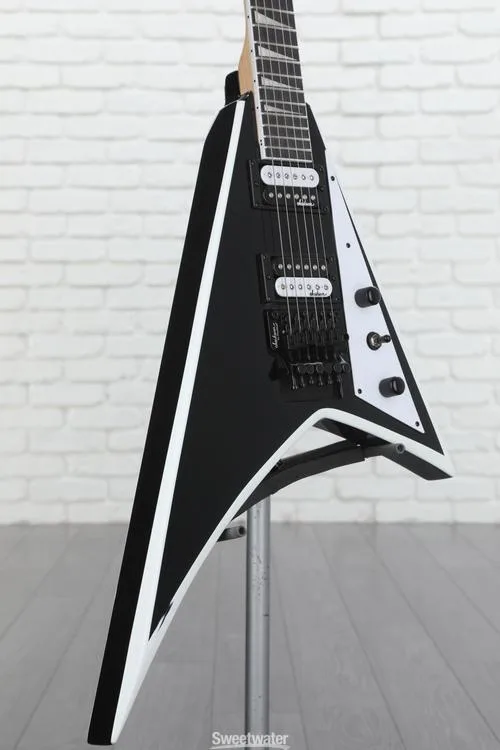  Jackson Rhoads JS32 Electric Guitar - Black with White Bevels Demo