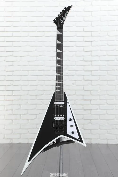  Jackson Rhoads JS32 Electric Guitar - Black with White Bevels Demo