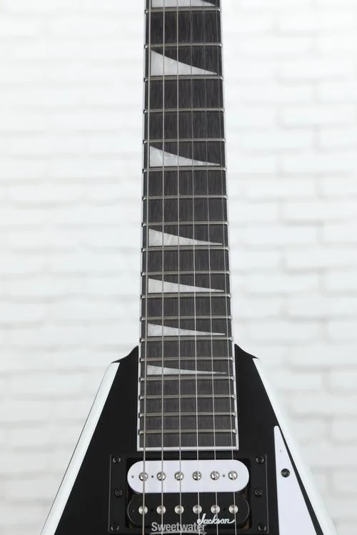  Jackson Rhoads JS32 Electric Guitar - Black with White Bevels Demo