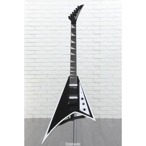  Jackson Rhoads JS32 Electric Guitar - Black with White Bevels Demo