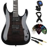 Jackson JS Series Dinky Arch Top JS32Q DKA HT Electric Guitar Essentials Bundle - Transparent Black Burst