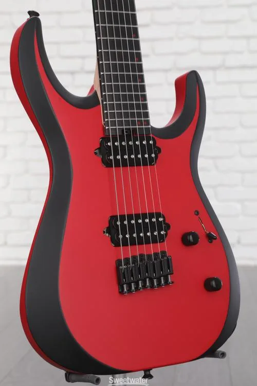  Jackson Pro Plus Series DK Modern MDK7 HT - Red with Black Bevels