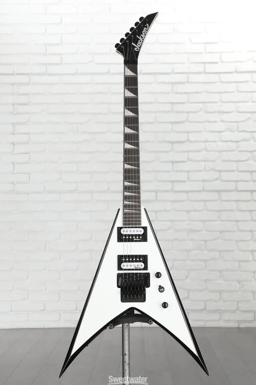  Jackson JS Series King V JS32 - White with Black Bevels